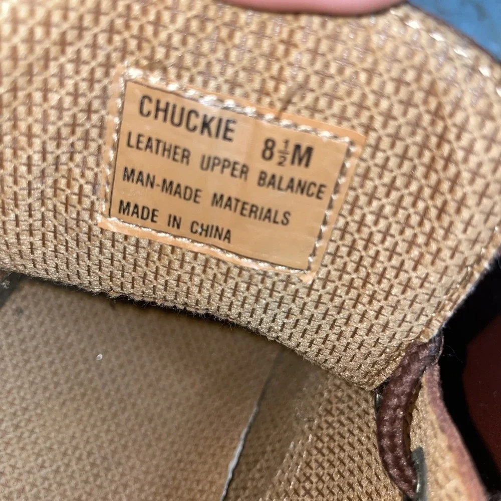 Genuine Sonoma‎ Jean Company Brown Leather Round Toe Ankle Boots 8.5 Chunky Sole